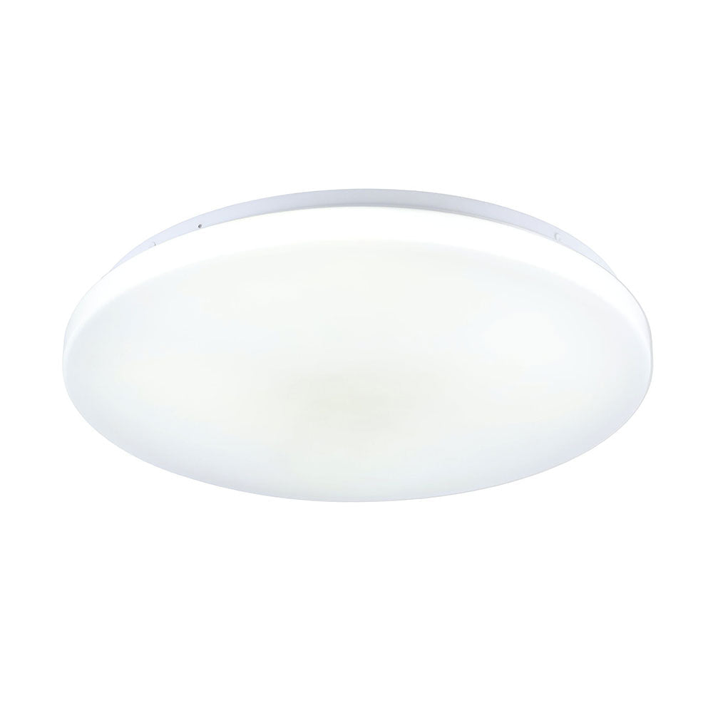 Diego 24W LED Oyster With Microwave Sensor White Tri-Colour